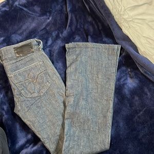 Diesel low rise boot cut denim jeans
